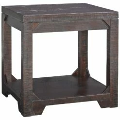 Ashley Furniture Tables Rogness - Rustic Brown - Rectangular End Table