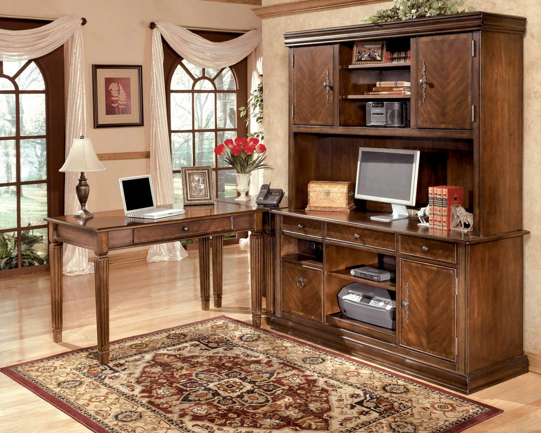 Brand new 👍 Ashley Furniture Hamlyn - Medium Brown - Home Office Small Leg Desk Desks 🔥 7 Ashley Furniture Hamlyn - Medium Brown - Home Office Small Leg Desk Desks