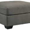 Ashley Furniture Maier - Charcoal - Oversized Accent Ottoman Ottomans