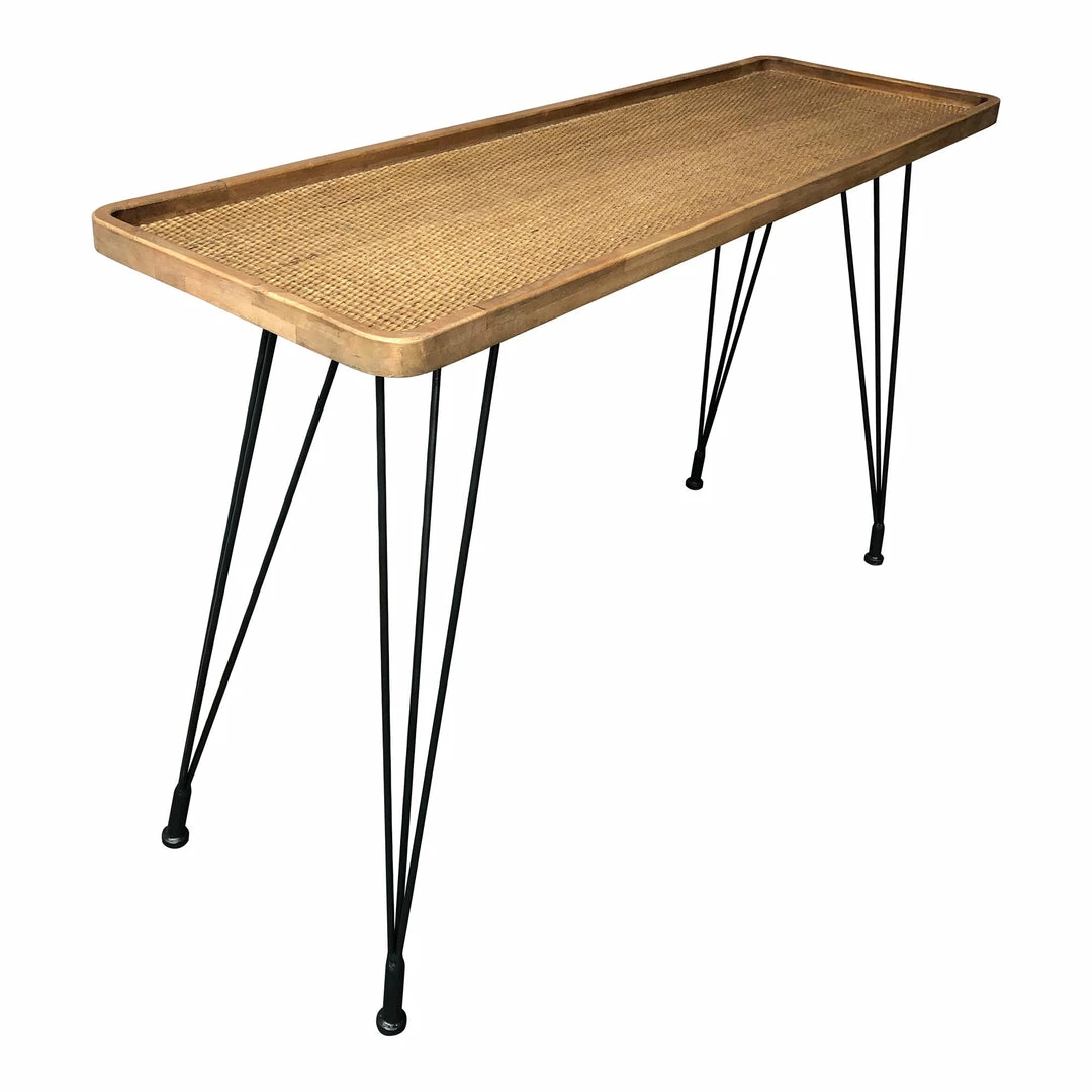 Best Sale ๐ Moe's Home Collection Tables Rollo Rattan Console Table ๐ 7 Moe's Home Collection Tables Rollo Rattan Console Table