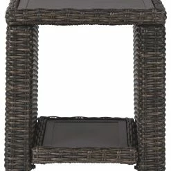 Ashley Furniture Grasson - Brown - Square End Table Tables