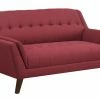 Emerald Home Binetti Loveseat, Brick Red Loveseats