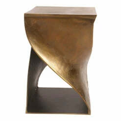 Moe's Home Collection Twist Accent Table Brass