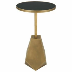 Tables Uttermost Comet Geometric Bronze Accent Table