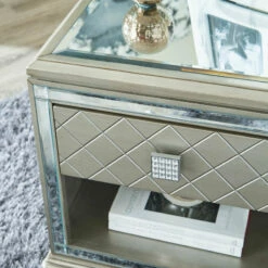 Ashley Furniture Chevanna - Platinum - Rectangular End Table