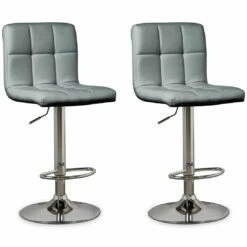 Ashley Furniture Bellatier - Gray - Tall Uph Swivel Barstool(2/cn) Stools