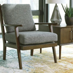 Ashley Furniture Zardoni - Charcoal - Accent Chair