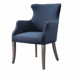 Uttermost Yareena Blue Wing Chair Chairs