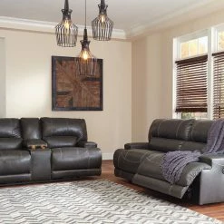 Signature Design By Ashley® Mccaskill - Gray - 2 Pc. - Power Sofa, Loveseat Reclining Furniture