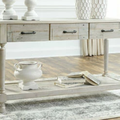 Ashley Furniture Tables Shawnalore - Whitewash - Sofa Table