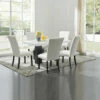 Signature Design By Ashley® Vollardi - Almost Black - 8 Pc. - Dining Table, 6 Side Chairs Dining Room Sets