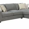 Emerald Home Sectionals Repose RSF Chaise Sectional, Storm Gray