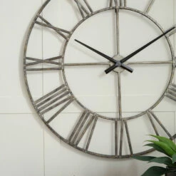 Ashley Furniture Paquita - Antique Silver - Wall Clock Accessories