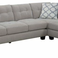 Emerald Home Ryder Sectional Chofa, Dove Gray