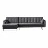 Moe's Home Collection Palomino Sofa Bed Left Dark Grey Sofas