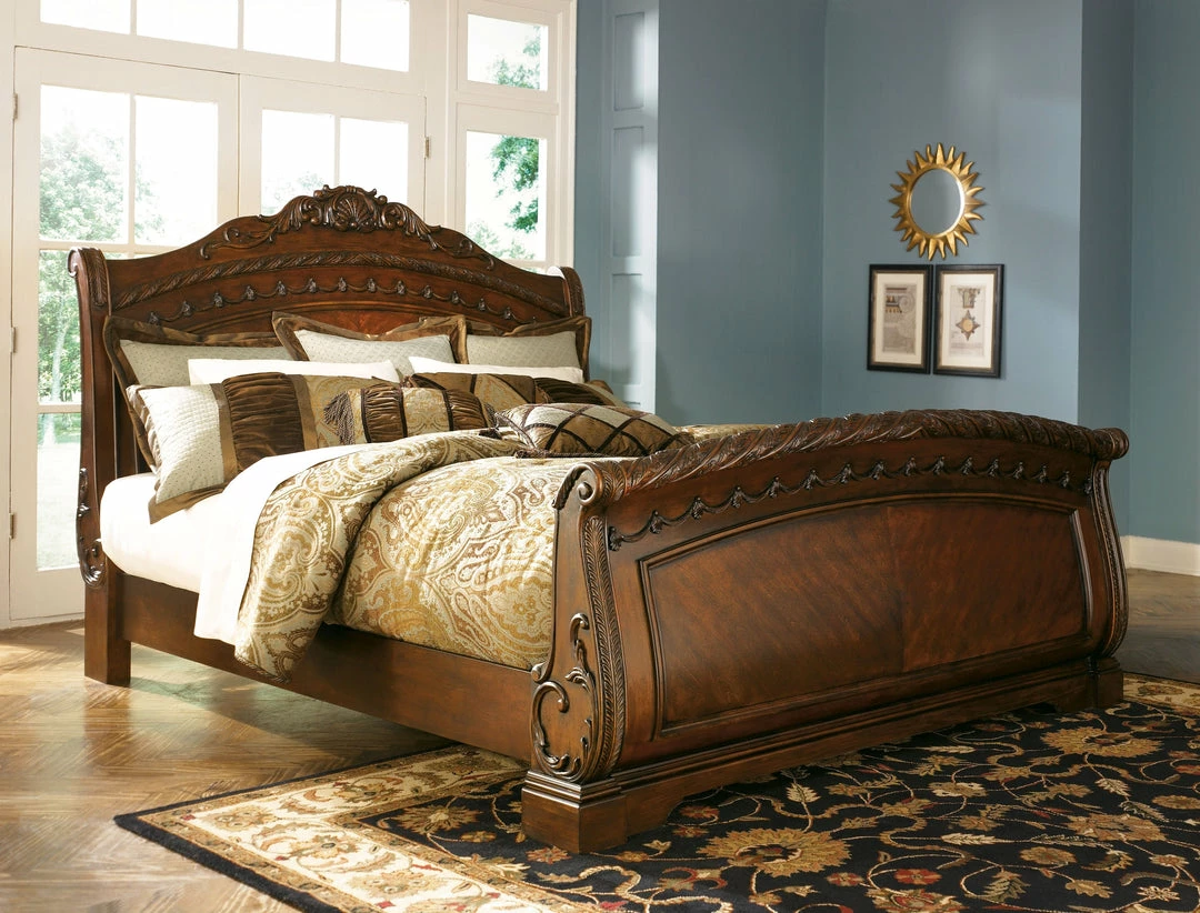 Cheapest ⌛ Millennium® By Ashley North Shore - Dark Ultimate Best In Class 👗 Dresser, Mirror, Sleigh Bed 🔔 6 Millennium® By Ashley North Shore - Dark Ultimate Best In Class Dresser, Mirror, Sleigh Bed