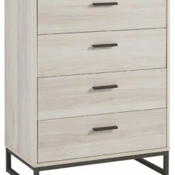 Ashley Furniture Socalle - Natural - Three Drawer Chest Chests