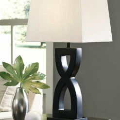 Ashley Furniture Amasai - Patterned - Poly Table Lamp (2/CN) Accessories