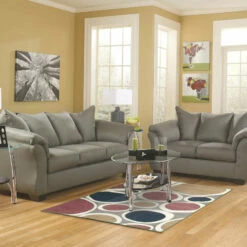 Ashley Furniture Darcy - Loveseat Contemporary - Stationary Loveseats