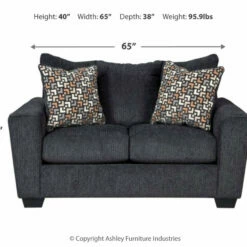 Ashley Furniture Wixon - Slate - Loveseat Loveseats