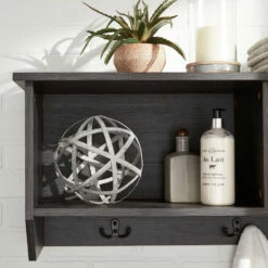 New 🥰 Ashley Furniture Mansi - Gray - Wall Shelf - 3-hooks 💯 9 Ashley Furniture Mansi - Gray - Wall Shelf - 3-hooks