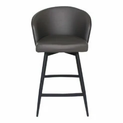 Moe's Home Collection Stools Webber Swivel Counter Stool Charcoal