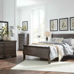 Signature Design By Ashley® Leewarden - Louis Phillippe Styling - Sleigh Beds