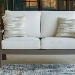 Signature Design By Ashley® Tropicava - Taupe/white - Loveseat W/cushion