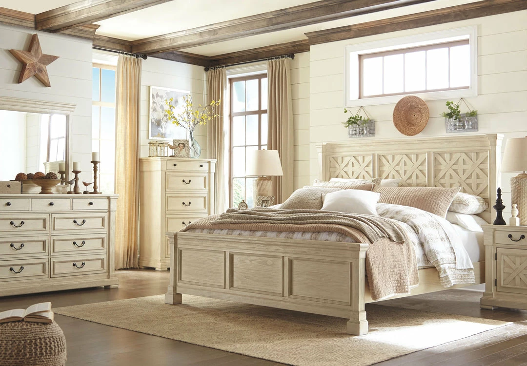 Budget 🌟 Signature Design By Ashley® Bolanburg - Antique White - King Panel Bed ⌛ 7 Signature Design By Ashley® Bolanburg - Antique White - King Panel Bed