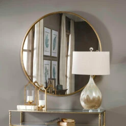 Cheapest ๐ Uttermost Junius Round Gold Mirror ๐ 7 Uttermost Junius Round Gold Mirror