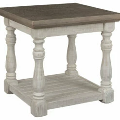 Ashley Furniture Havalance - Gray/white - Rectangular End Table Tables