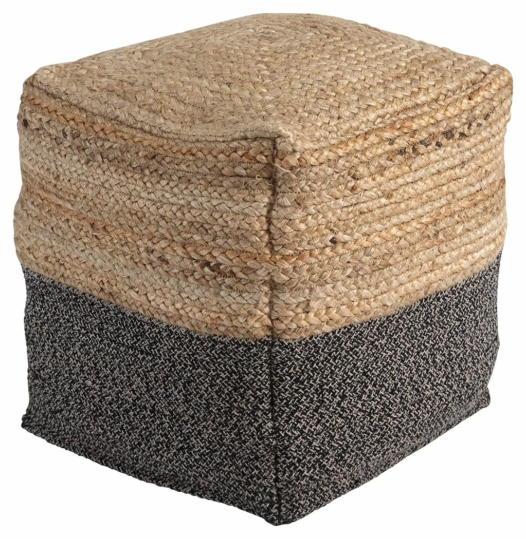 Best deal ๐ Ashley Furniture Accessories Sweed - Natural/black - Pouf - Rectangular ๐ 3 Ashley Furniture Accessories Sweed - Natural/black - Pouf - Rectangular