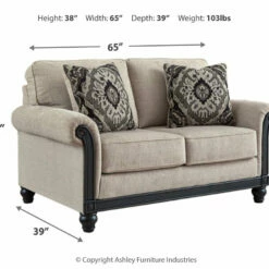 Ashley Furniture Benbrook - Ash - Loveseat Loveseats
