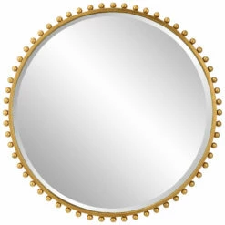 Uttermost Taza Gold Round Mirror Accessories