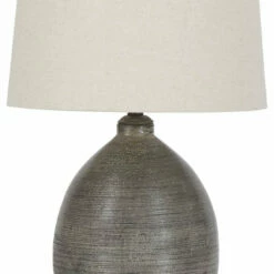 Ashley Furniture Joyelle - Gray - Terracotta Table Lamp (1/cn)