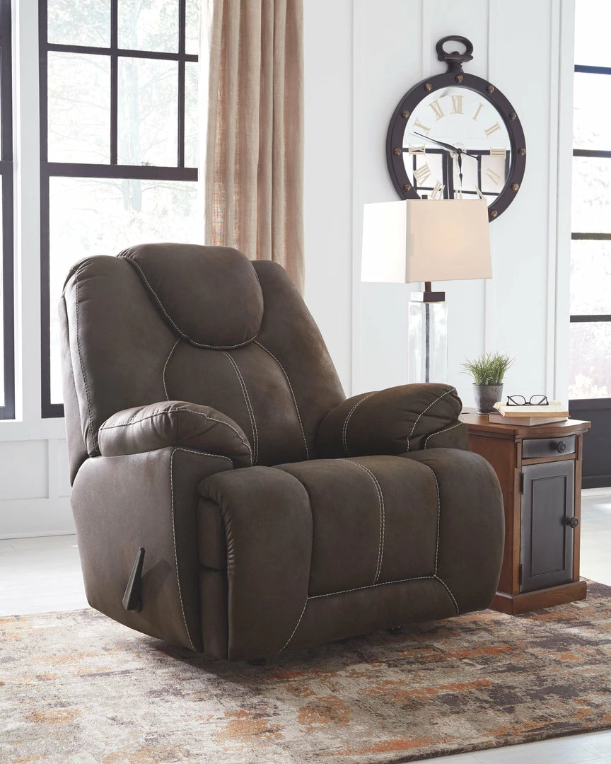 Hot Sale 🛒 Ashley Furniture Warrior - Coffee - Rocker Recliner ✔️ 4 Ashley Furniture Warrior - Coffee - Rocker Recliner