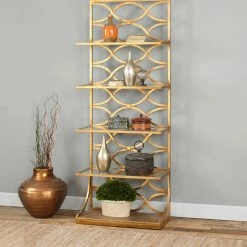 Bookcases Uttermost Lashaya Gold Etagere