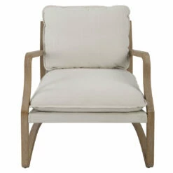 Uttermost Melora Solid Oak Accent Chair Chairs