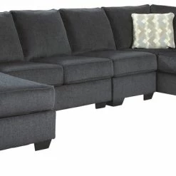 Signature Design By Ashley® Eltmann - Left Arm Facing Corner Chaise, Armless Loveseat, Right Arm Facing Sofa With Corner Wedge Sectional Sectionals