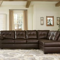 Signature Design By Ashley® Donlen - Chocolate - Left Arm Facing Sofa 2 Pc Sectional