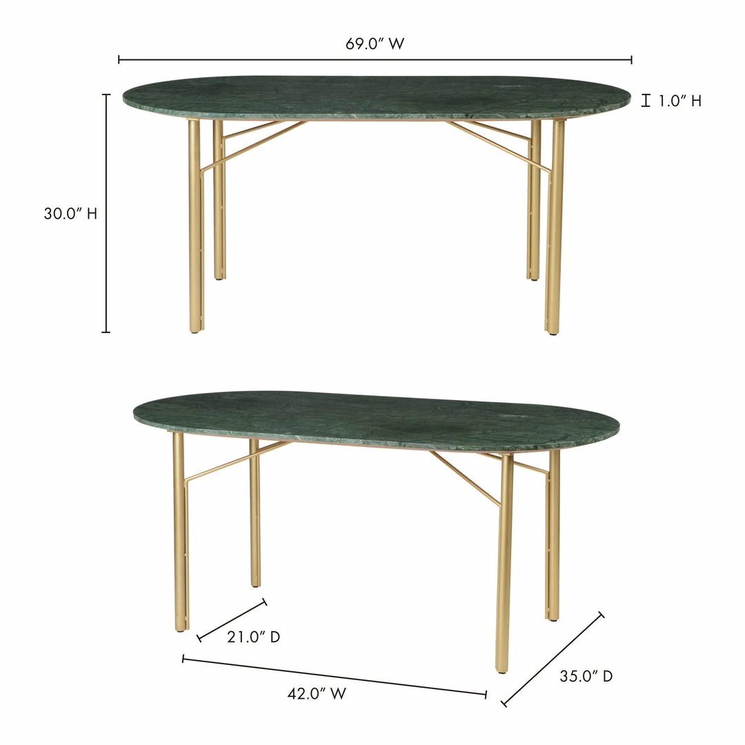 Budget 💯 Moe's Home Collection Verde Marble Dining Table Tables ✨ 5 Moe's Home Collection Verde Marble Dining Table Tables