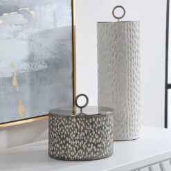 Table Decor Uttermost Cyprien Ceramic Containers, S/2