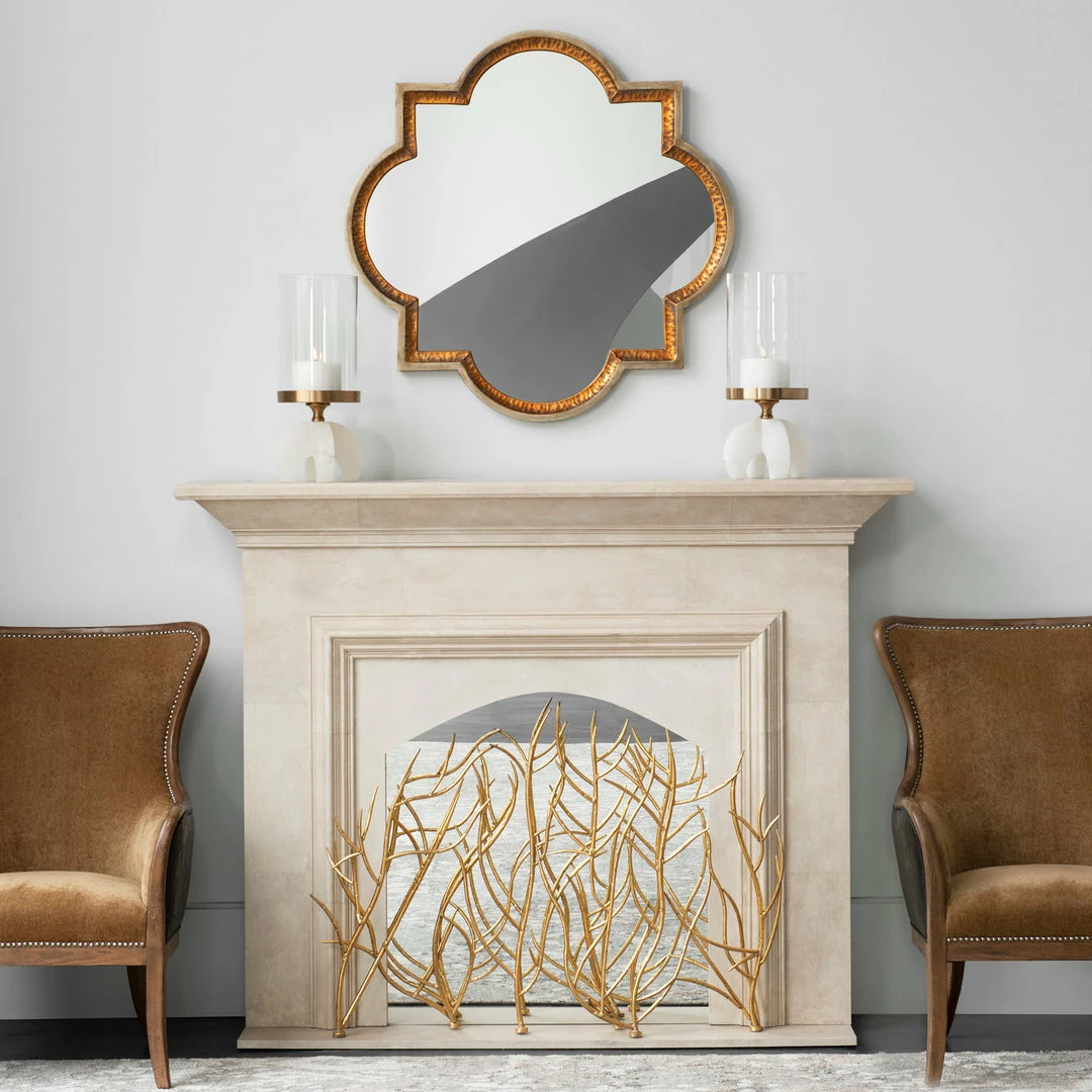 Discount 🔔 Accessories Uttermost Lourosa Gold Mirror 🥰 4 Accessories Uttermost Lourosa Gold Mirror