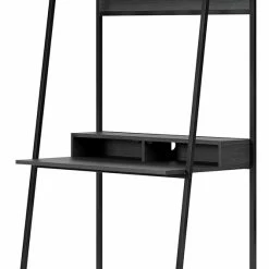 Ashley Furniture Yarlow - Black - Home Office Desk And Shelf