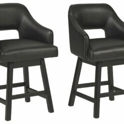 Ashley Furniture Stools Tallenger - Dark Ultimate Best In Class UPH Swivel Barstool (2/CN)