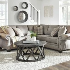 Signature Design By Ashley® Sectionals Olsberg - Left Arm Facing Sofa With Corner Wedge, Armless Chair, Right Arm Facing Loveseat Sectional
