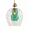 Flash Sale 🔔 Uttermost Shamrock Green Glass 1 Light Pendant 💯 2 Uttermost Shamrock Green Glass 1 Light Pendant