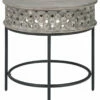 Ashley Furniture Rastella - Gray/black - Round End Table