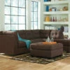 Benchcraft® Maier - Walnut - 3 Pc. - Left Arm Facing Sofa 2 Pc Sectional, Ottoman Living Room Sets