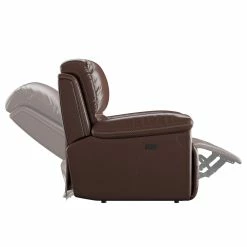Emerald Home Sofas Bernard Dual Power Sofa Recliner And Headrest Kona Brown